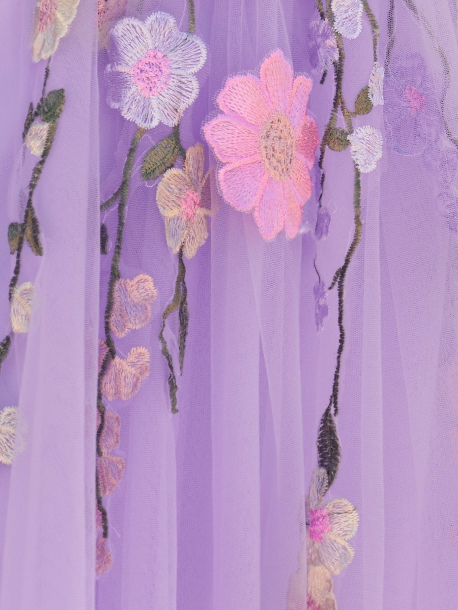 Sevoba|A-Line Lavender Bloom Mini Homecoming Dress