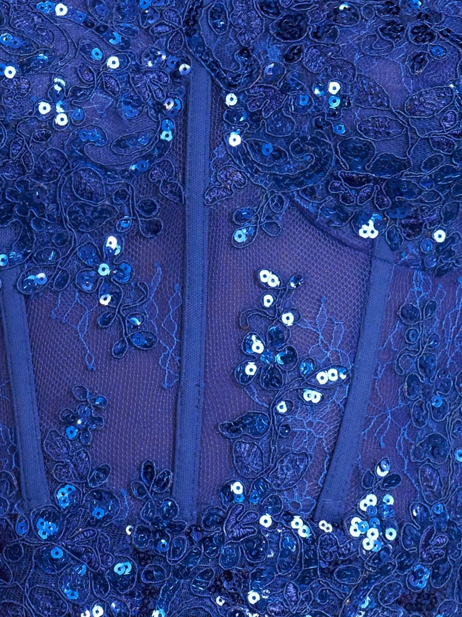 Sevoba|Sheath Sweetheart Lace Embroidered Strapless Short Cocktail Dress
