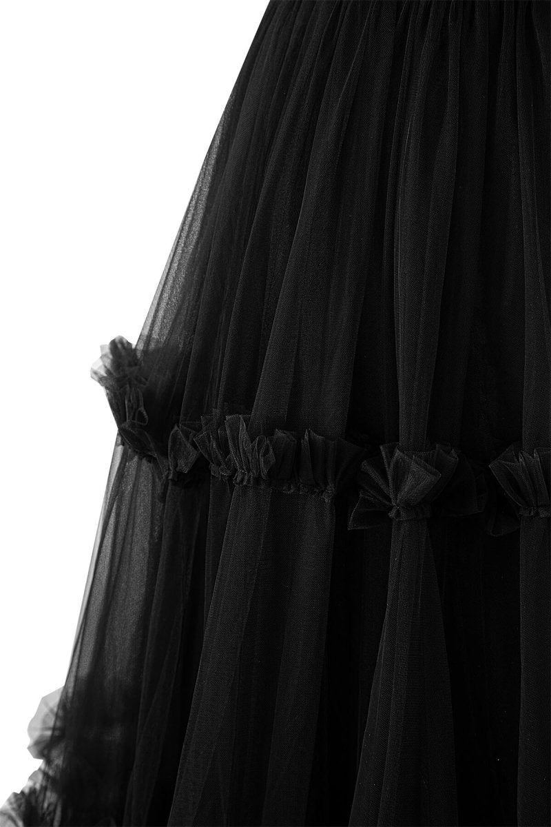 Sevoba|Katalina |A-Line Corset Ruffled Tulle Prom Dress
