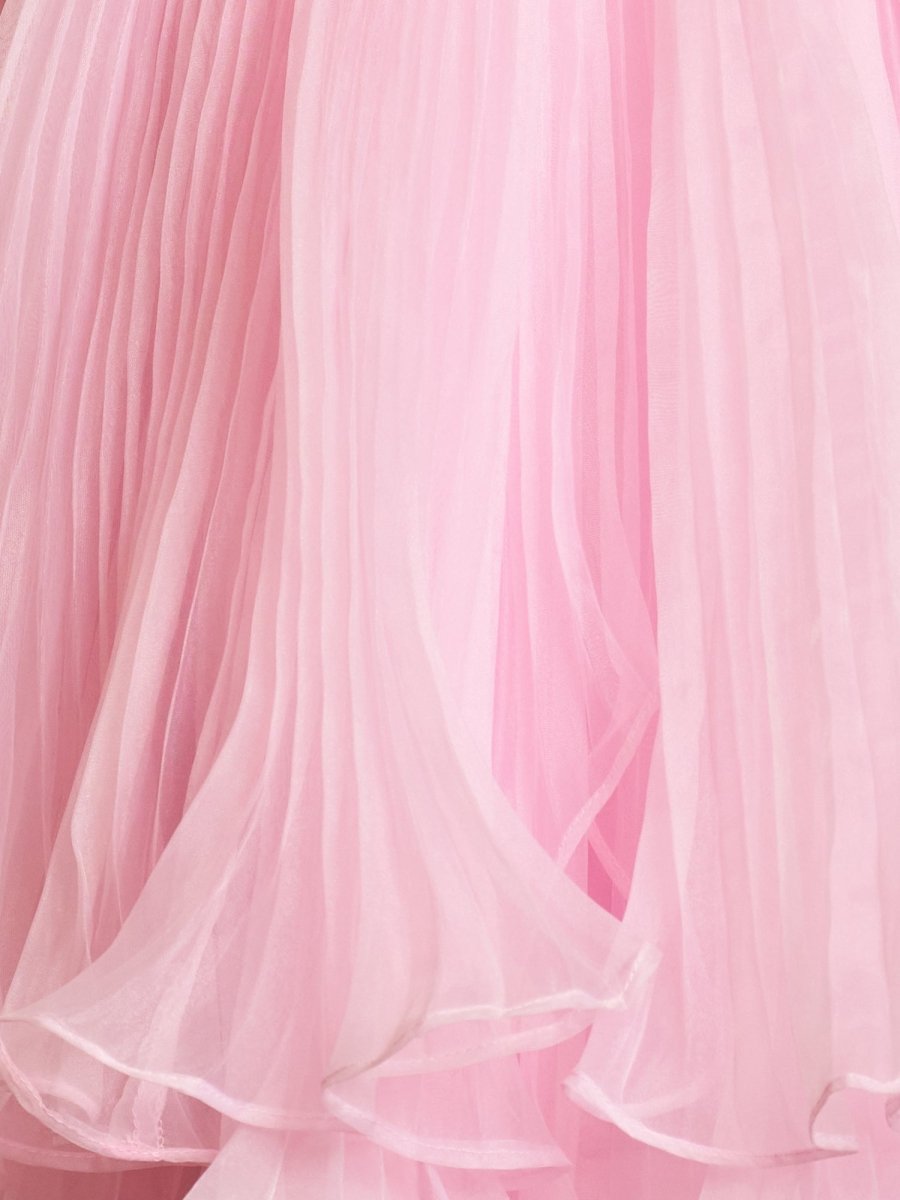 Sevoba|A-Line Pink Sweetheart Ruffled Short Homecoming Dress