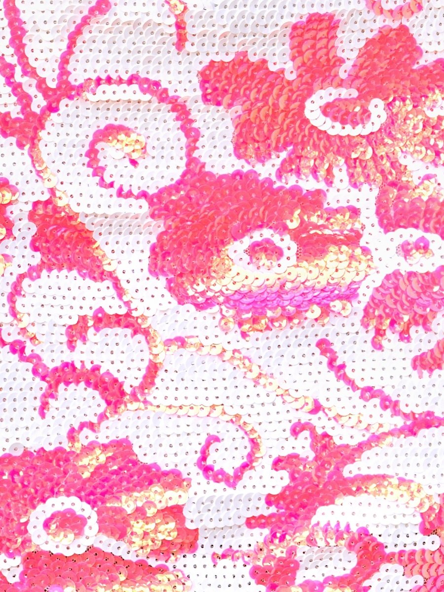 Sevoba|Pink V Neck Sequins Sheath Short Mini Cocktail Dress