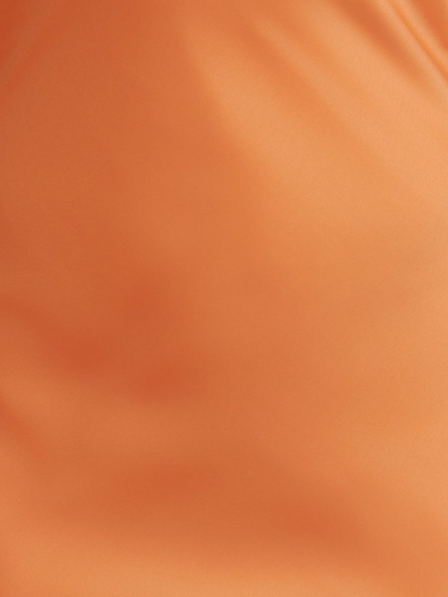 Sevoba|Orange - Strapless Satin Sheath Short Homecoming Dress