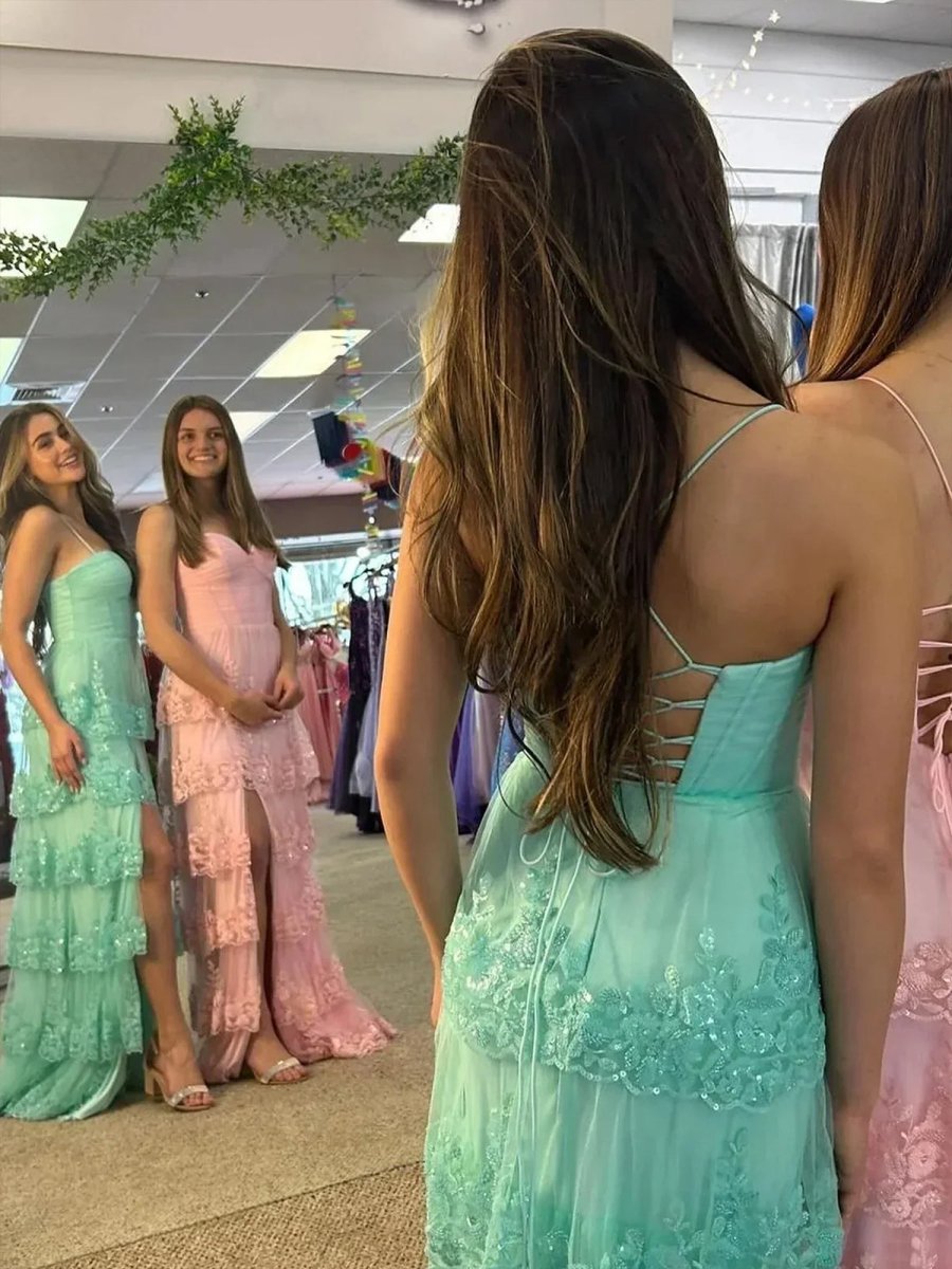 Dante | A Line Sweetheart Empire Lace Appliques Long Party Dress