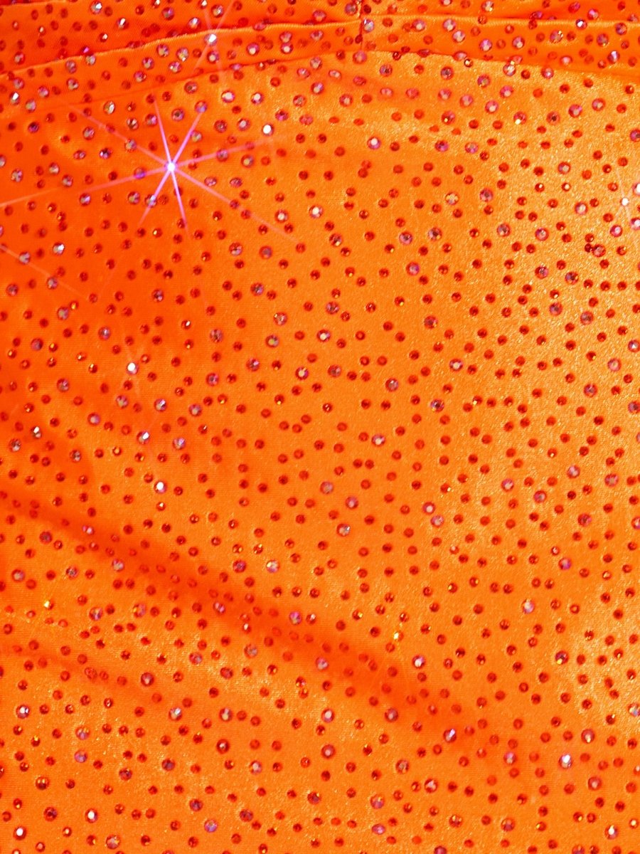 Sevoba|Bright Orange - Sheath Sweetheart Sequined Cut Out Short Homecoming Dresses
