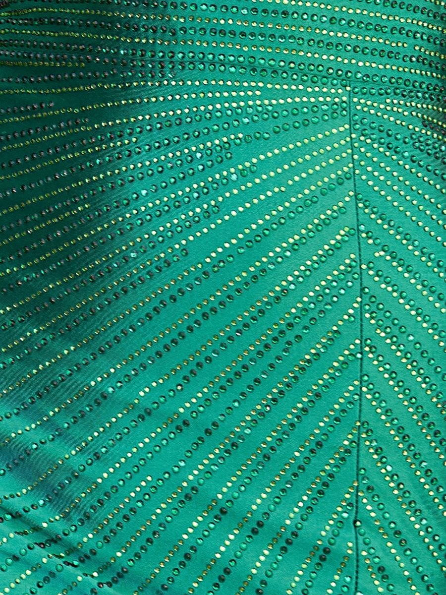 Sevoba|Green - Bodycon V Neck Short Homecoming Dresses With Beadings