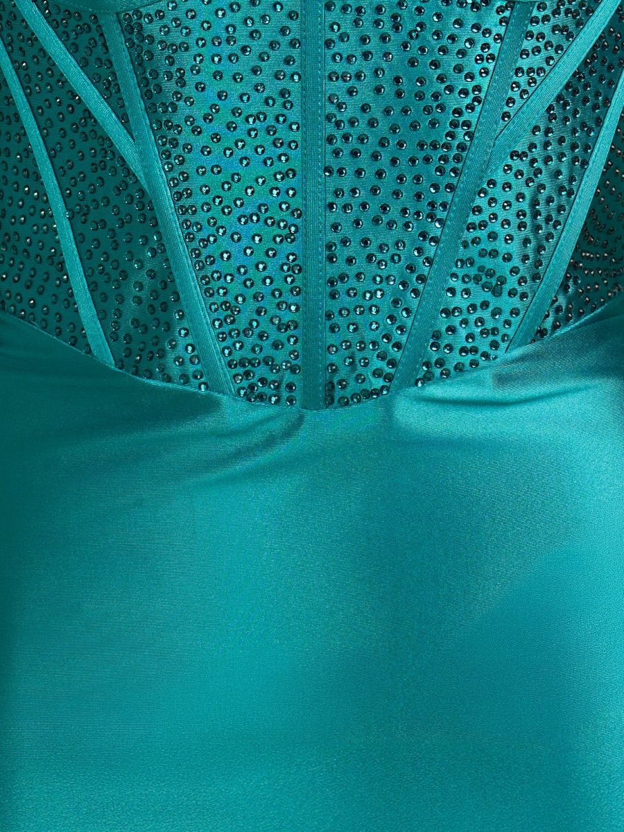 Sevoba|Peacock- Bodycon Sweetheart Satin Corset Homecoming Dresses with Beads