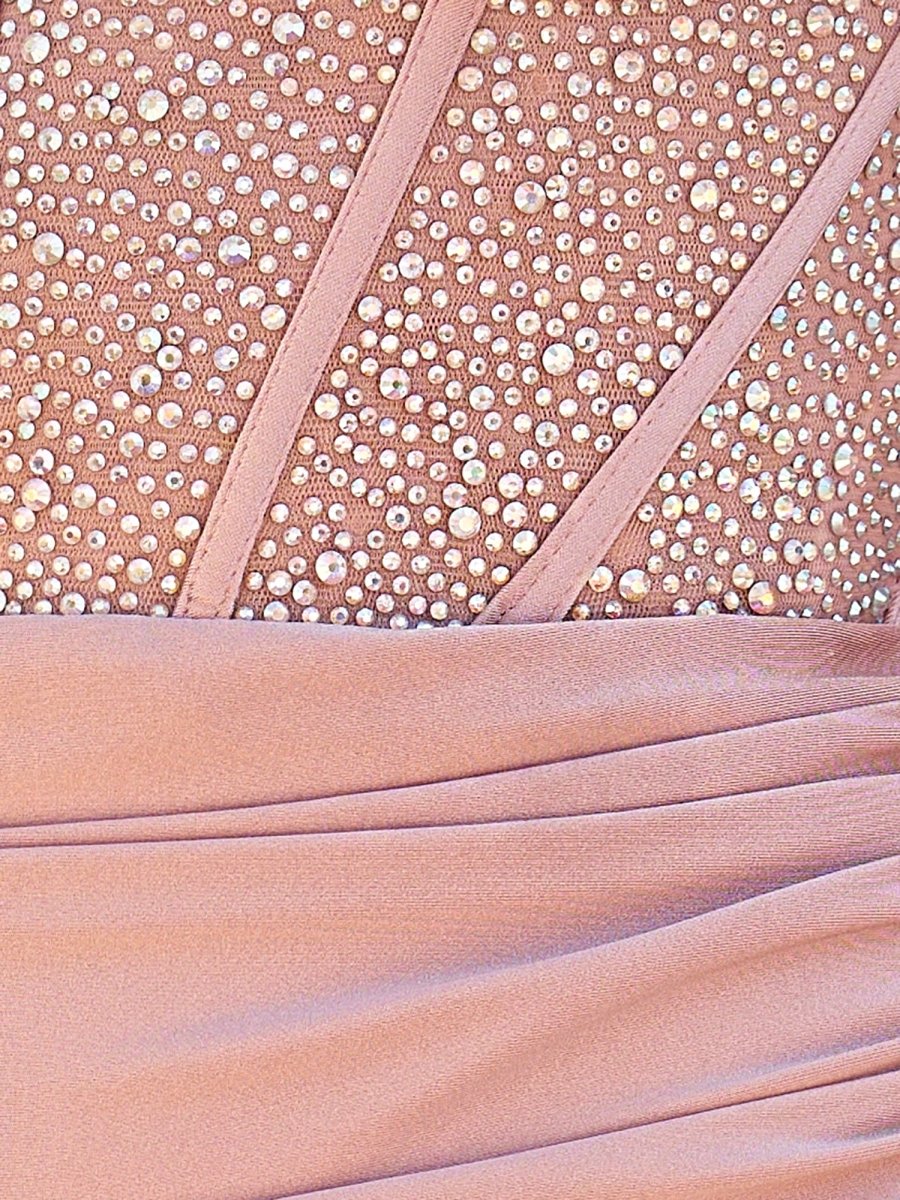 Sevoba|Pink - Sheath Sweetheart Beaded Corset Short Homecoming Dresses