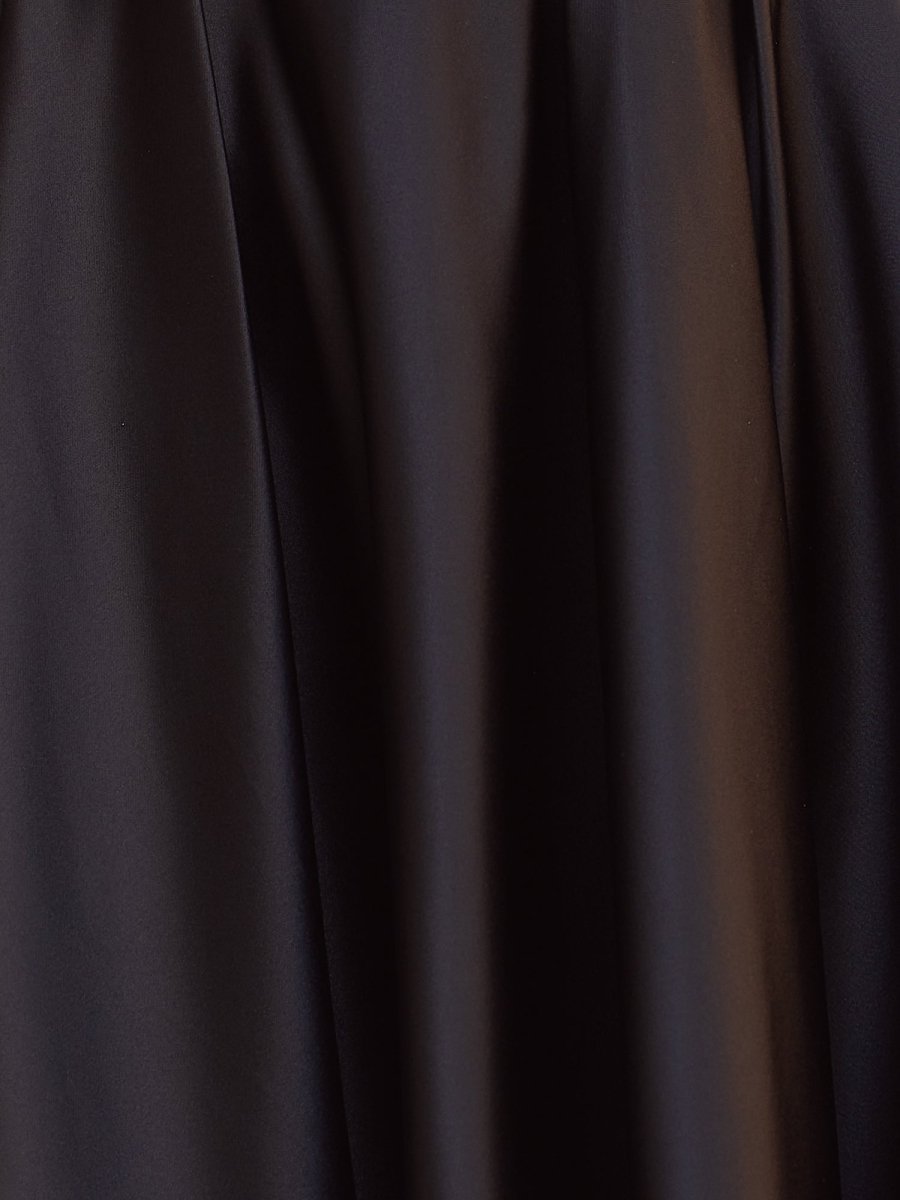 Sevoba|Black - A Line Straps Satin Short Homecoming Dresses With Flower