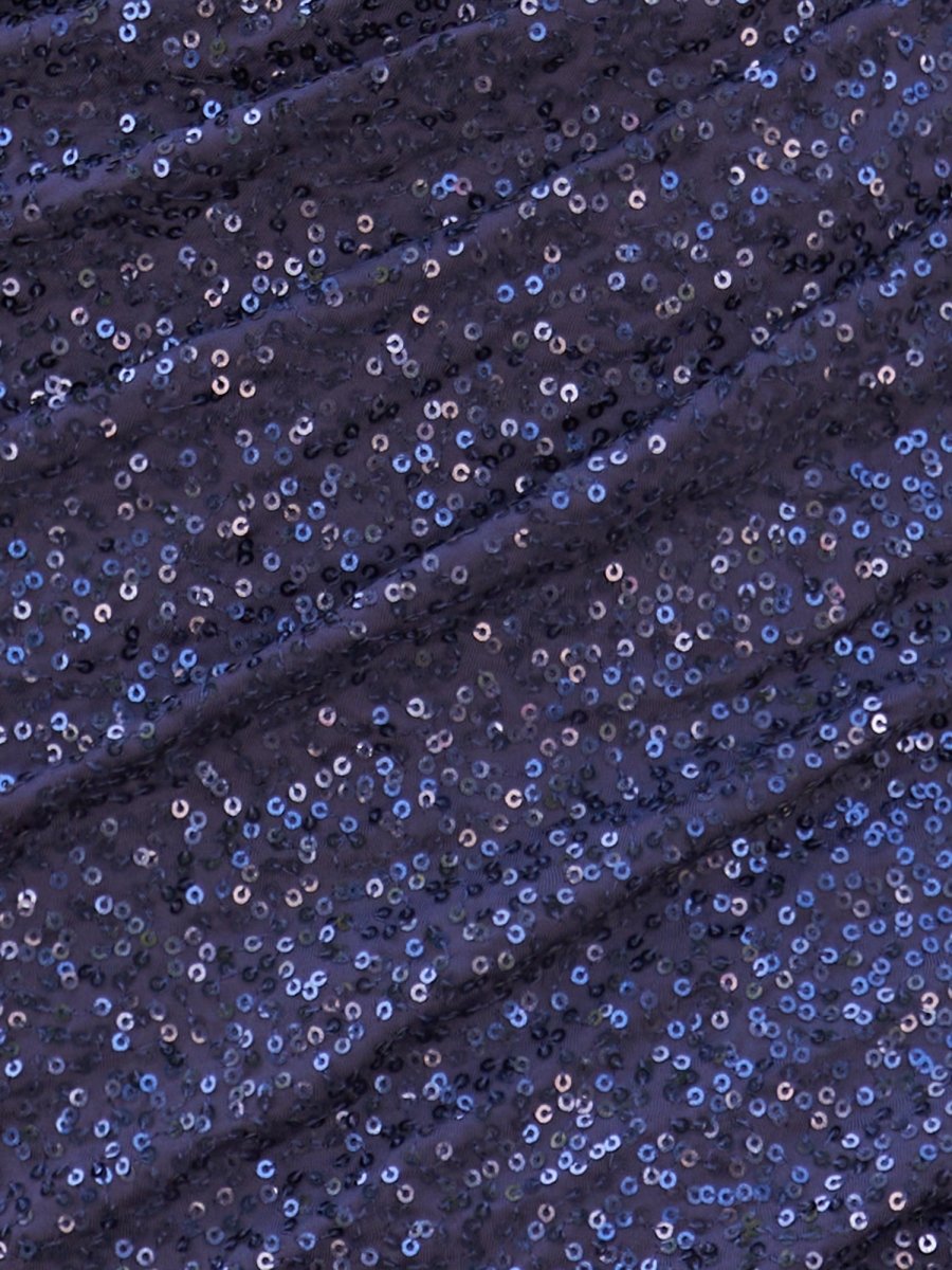 Sevoba|Navy Blue - V Neck Bodycon Sequins Pleated Short Homecoming Dresses