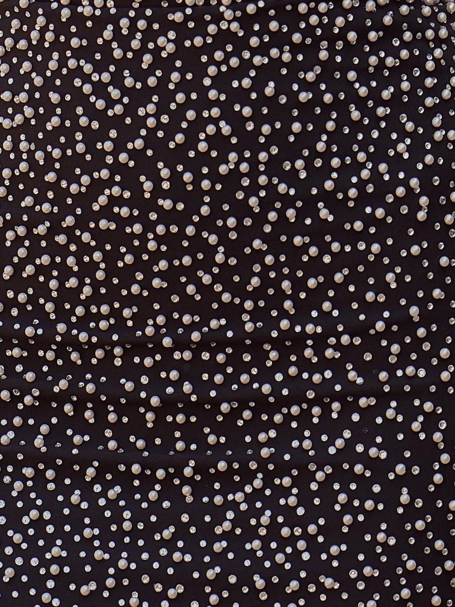 Sevoba|Black - Bodycon Strapless Short Homecoming Dresses With Beadings