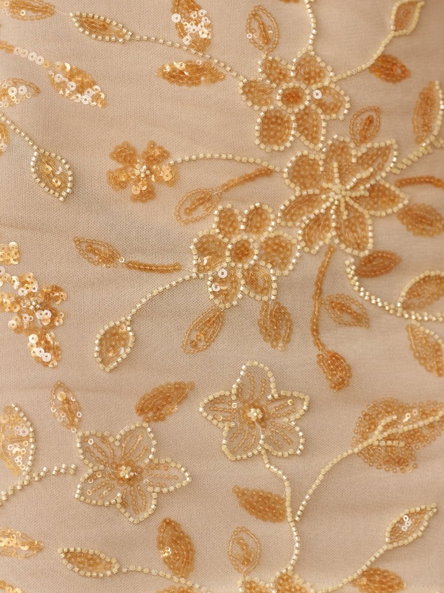 Sevoba|Yellow - Strapless Bodycon Beaded Floral Short Homecoming Dress