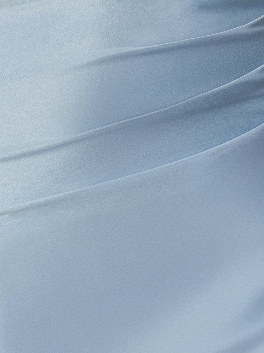 Sevoba|Sky Blue - Bodycon Satin Sweetheart Beaded Homecoming Dresses with Slit