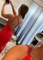 Rosalee |Mermaid One Shoulder Lace Prom Dress with Silt