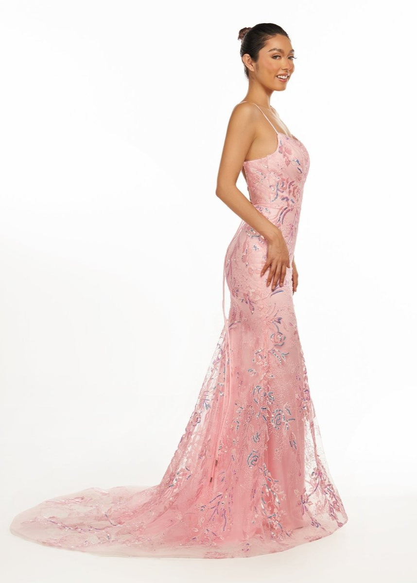 Sylvia |Mermaid Scoop Lace Long Prom Dress