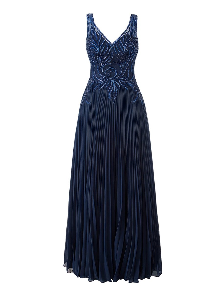 Abigail Dark Green | A-line V-neck Chiffon Prom Dress