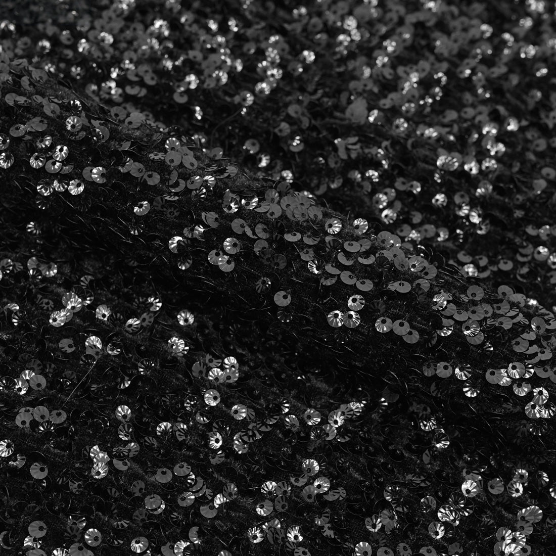 Sevoba Stretch Velvet Sequin Fabric By 1 Meter
