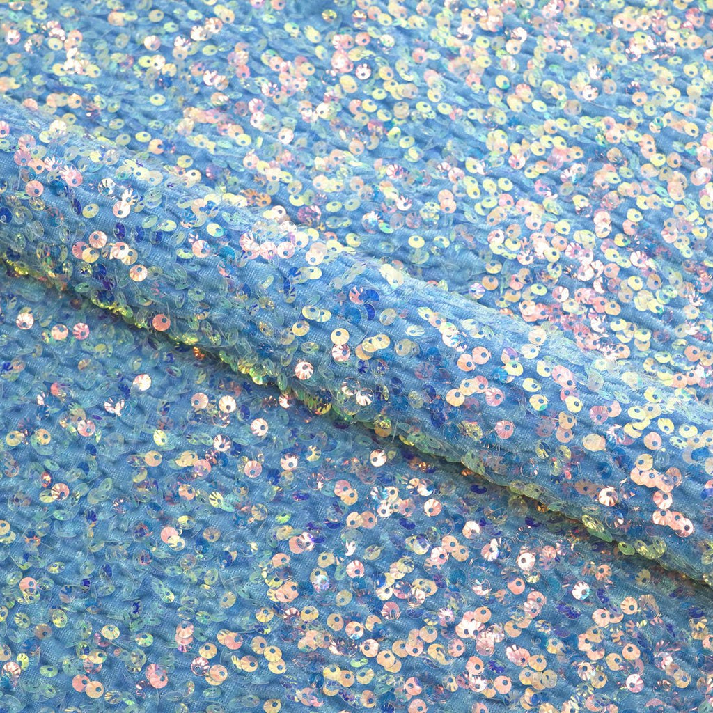 Sevoba Stretch Velvet Sequin Fabric By 1 Meter
