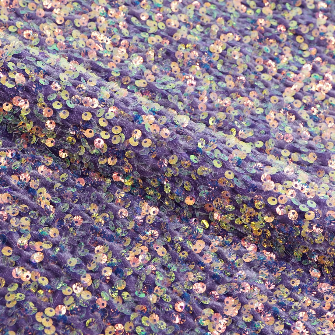 Sevoba Stretch Velvet Sequin Fabric By 1 Meter