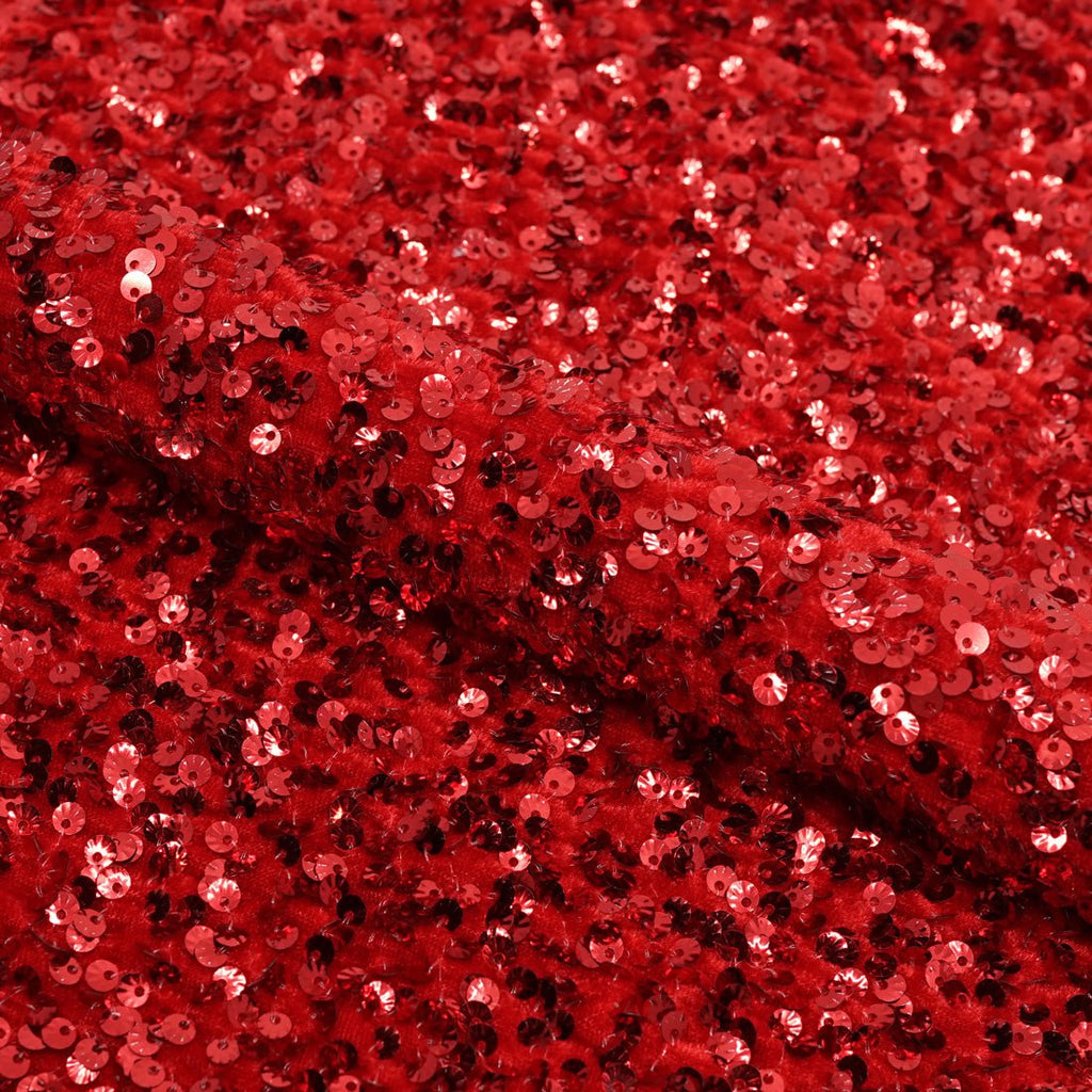 Sevoba Stretch Velvet Sequin Fabric By 1 Meter