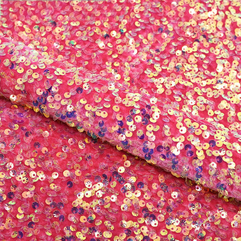 Sevoba Stretch Velvet Sequin Fabric By 1 Meter