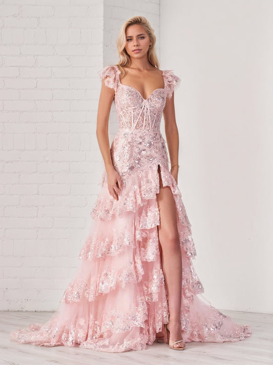 Sevoba|Sheath Off the Shoulder Long Prom Dress (Lace-up Back)