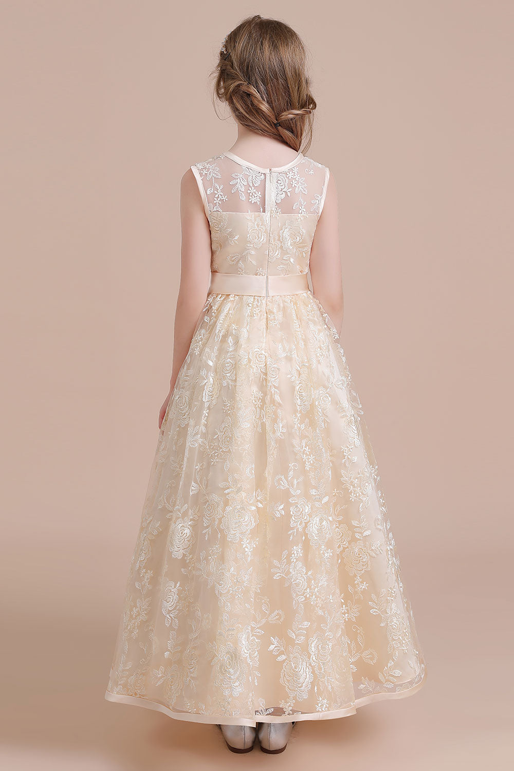 A-Line Amazing Lace Tulle Flower Girl Dress