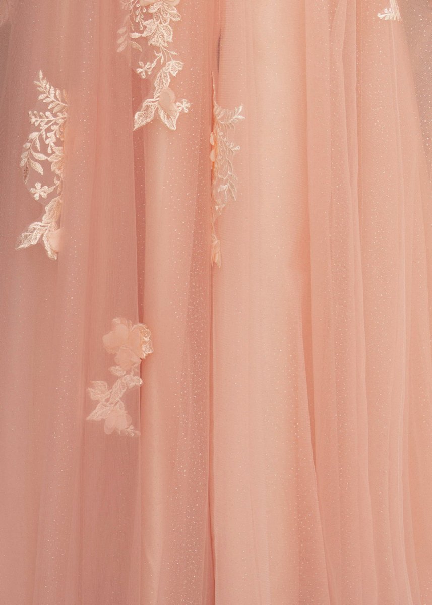 Sevoba | A Line One Shoulder Black Long Prom Dress with Appliques