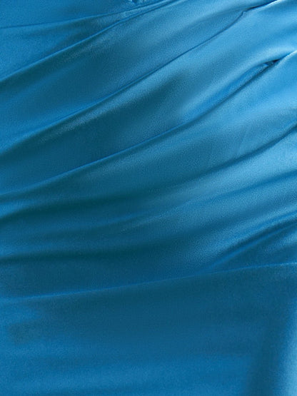 Ariana |Sheath Off the Shoulder Short Satin Homecoming Dress