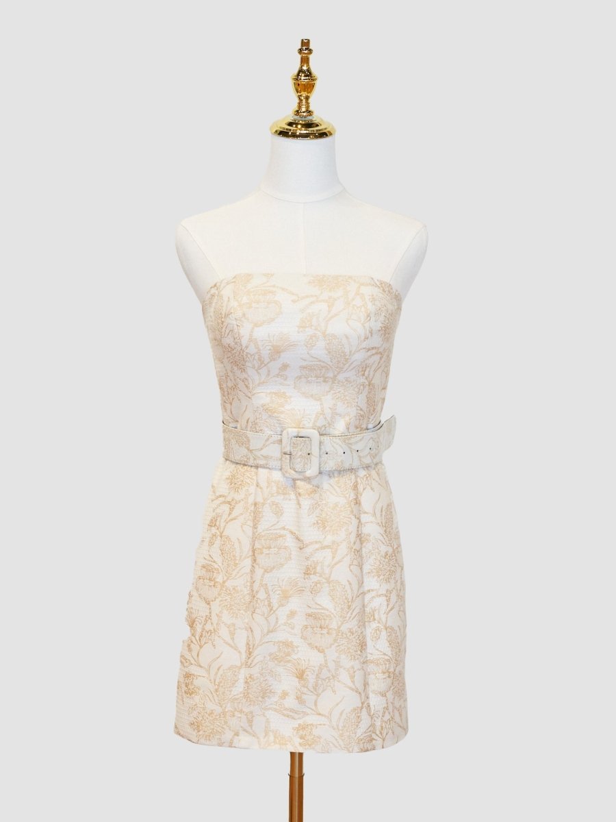 Sevoba|Sheath Strapless Short Homecoming Dress