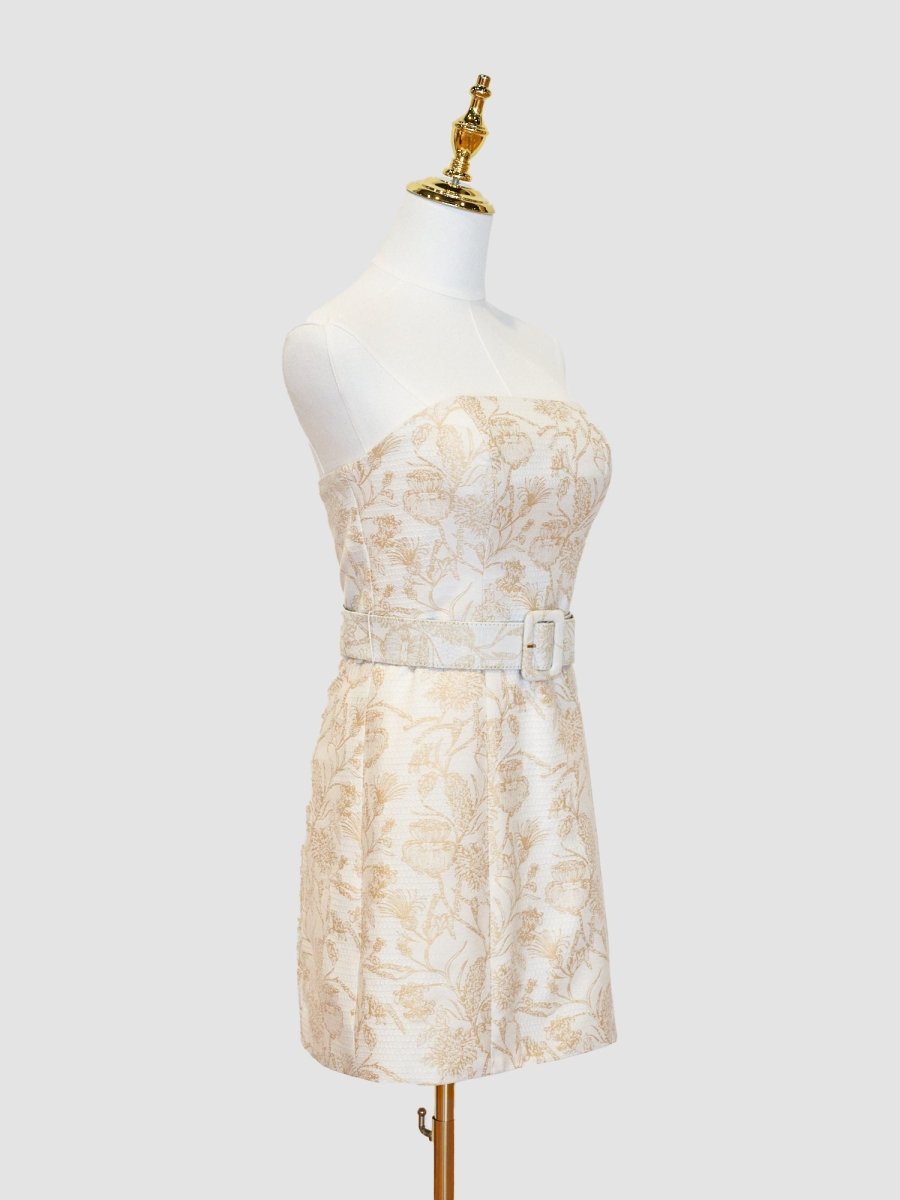 Sevoba|Sheath Strapless Short Homecoming Dress