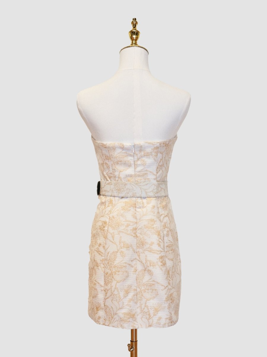 Sevoba|Sheath Strapless Short Homecoming Dress