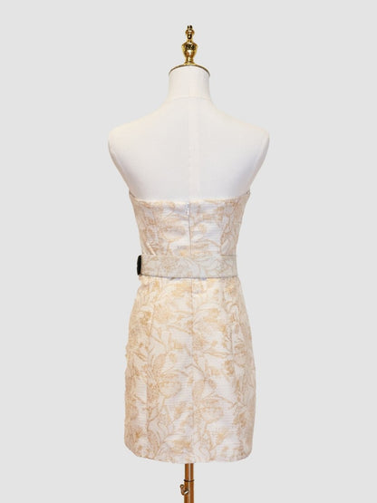 Sevoba|Sheath Strapless Short Homecoming Dress