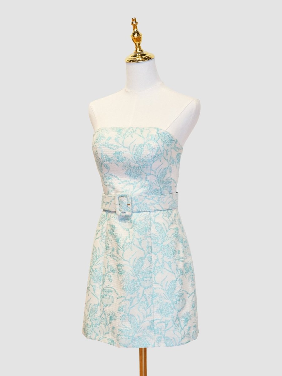 Sevoba|Sheath Strapless Short Homecoming Dress