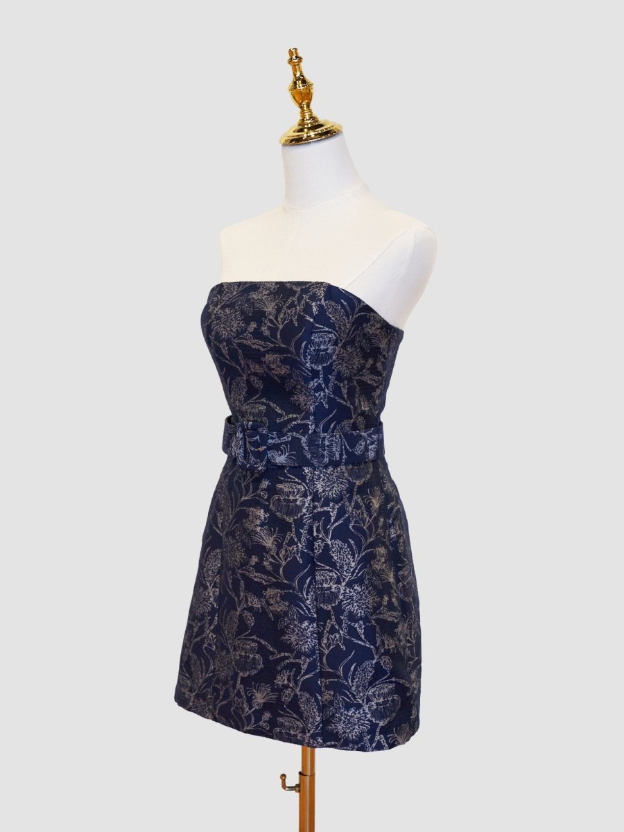 Sevoba|Sheath Strapless Short Homecoming Dress