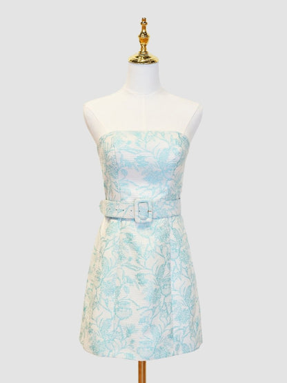 Sevoba|Sheath Strapless Short Homecoming Dress