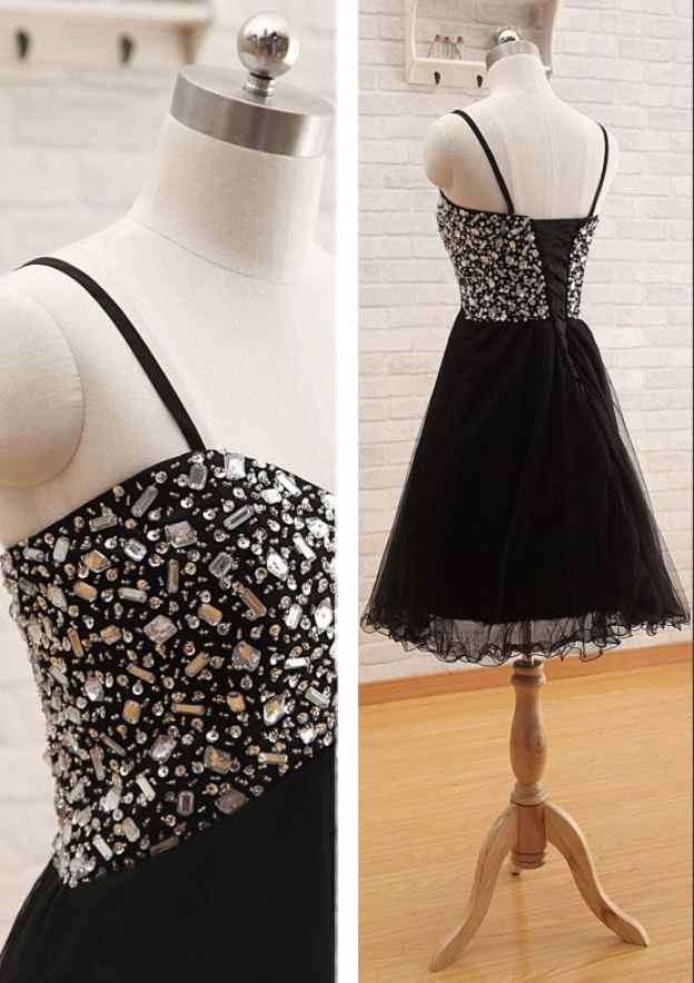 Elegant A-line Sweetheart Sleeveless Prom Dress with Beading Crystal