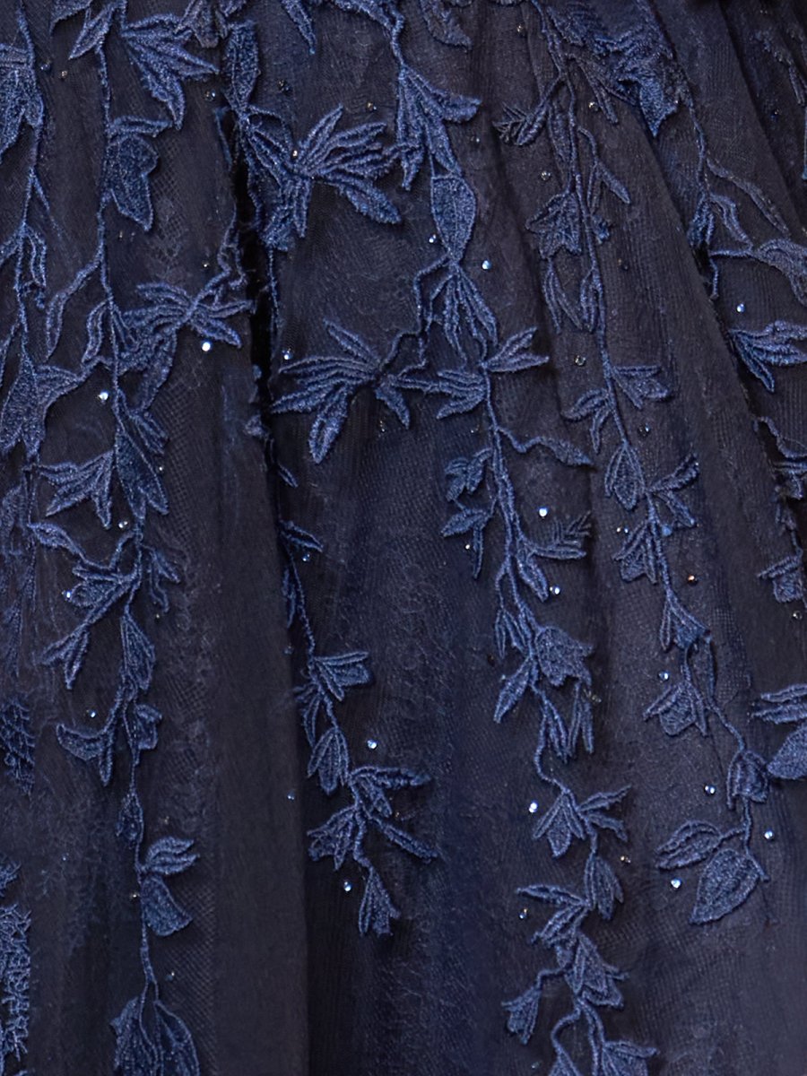 Sevoba|A-line Sweetheart Lace Tulle Prom Dress with Slit