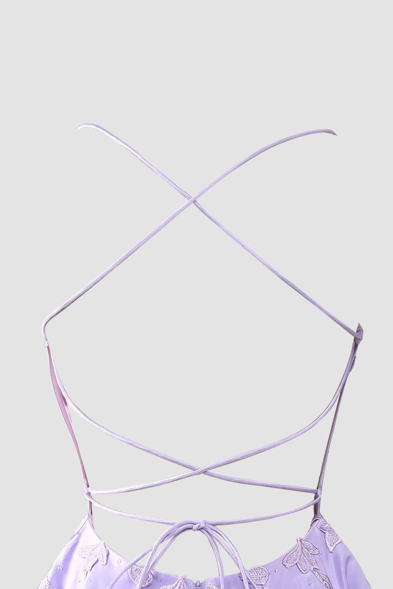 Gorgeous A Line Spaghetti Straps Royal Blue Corset Homecoming Dress with Appliques