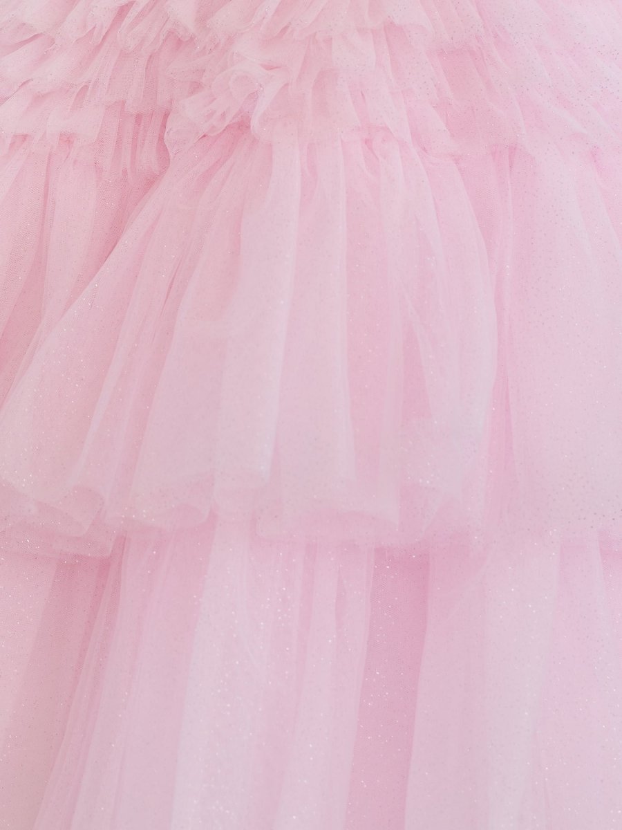 Layla | A-Line Deep V Neck Tiered Short Homecoming Dress