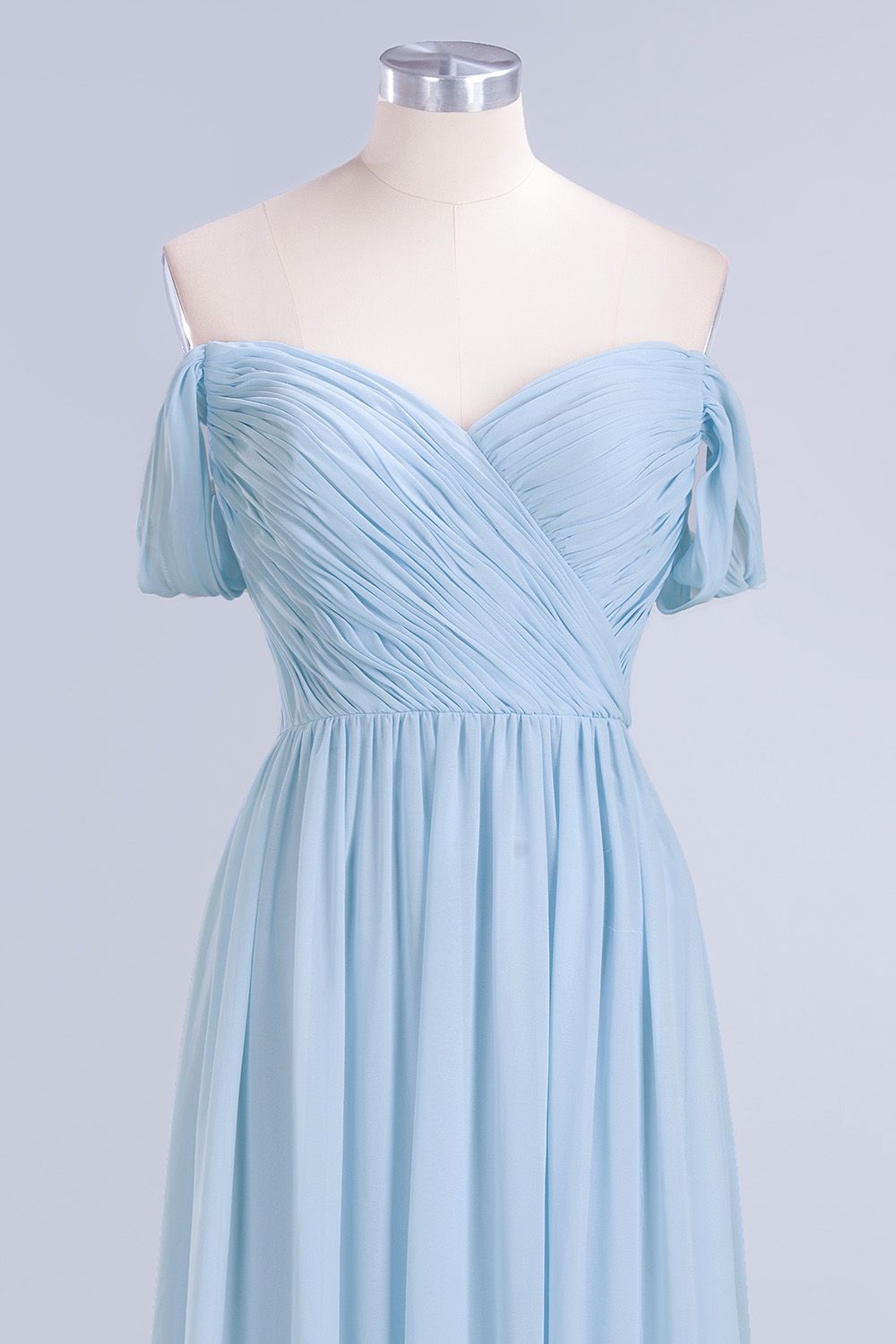 Modest Chiffon Sweetheart Sleeveless Affordable Bridesmaid dresses with Ruffles