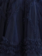 Naomi | A Line Sweetheart Puff Sleeves Short Homecoming Dress With Ruffles