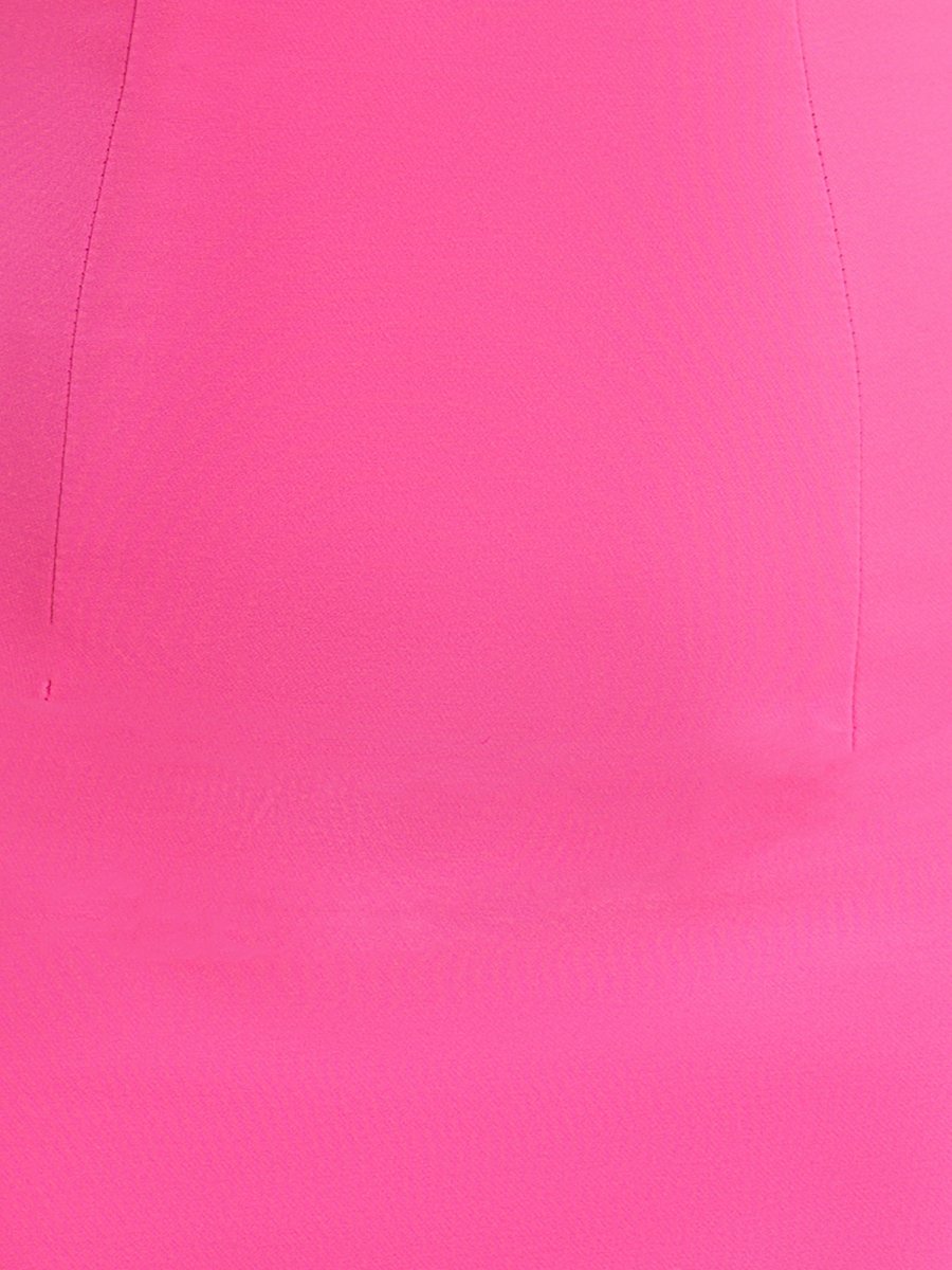Sevoba|Fuchsia Strapless Fitted Short Homecoming Dress with Crystals