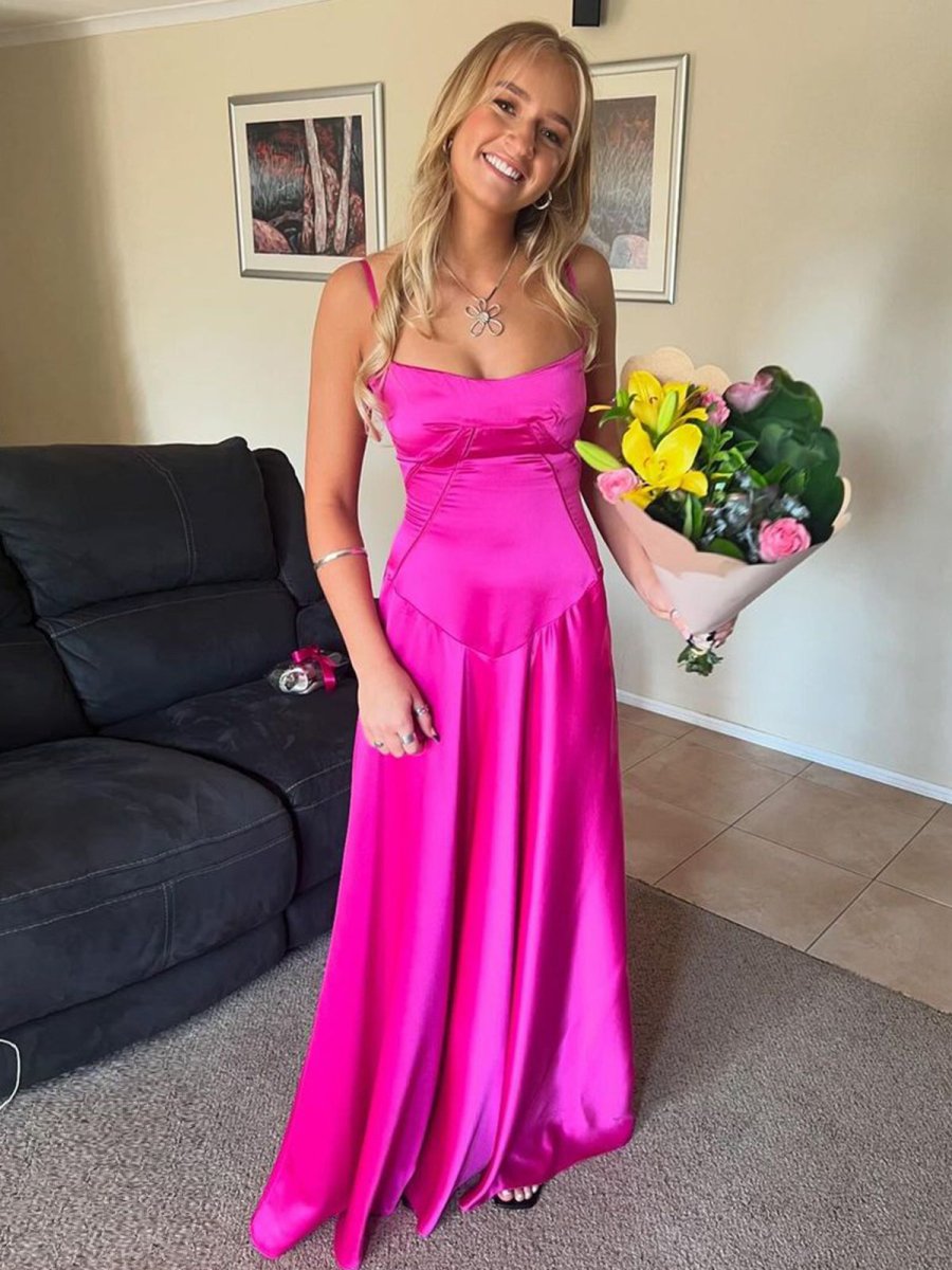 Skye | Lavender Straps A-line Long Formal Dress