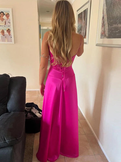 Skye | Lavender Straps A-line Long Formal Dress