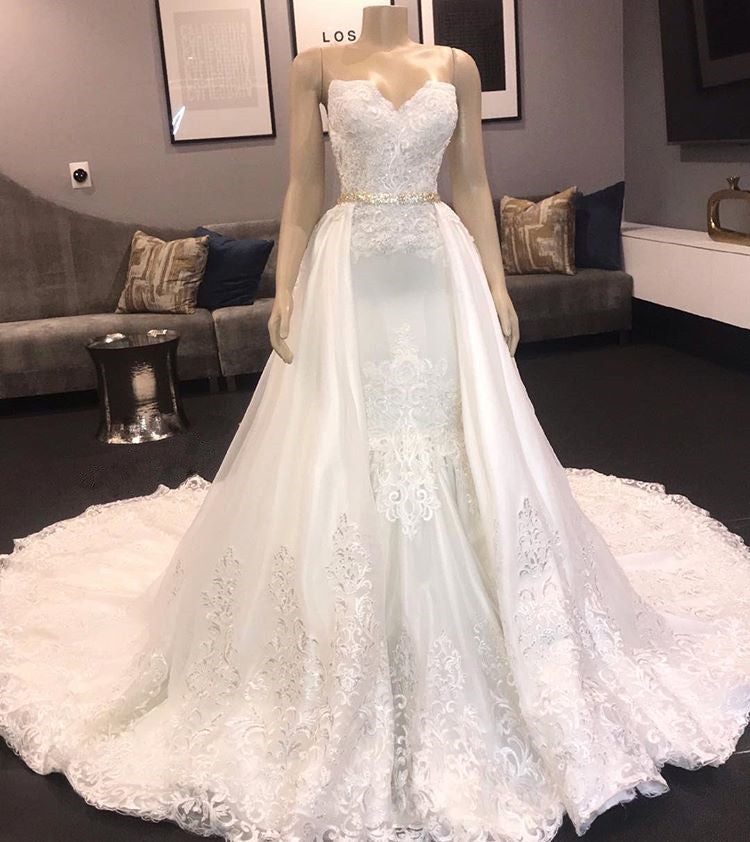 Sweetheart Lace Wedding Dress Mermaid